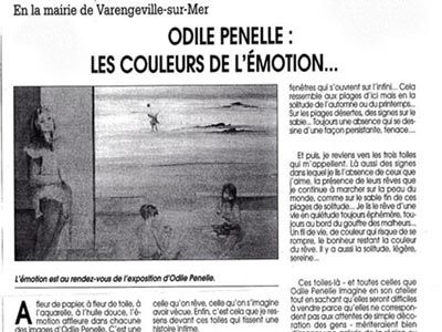 Odile Penelle Peintre Exposition Emotion