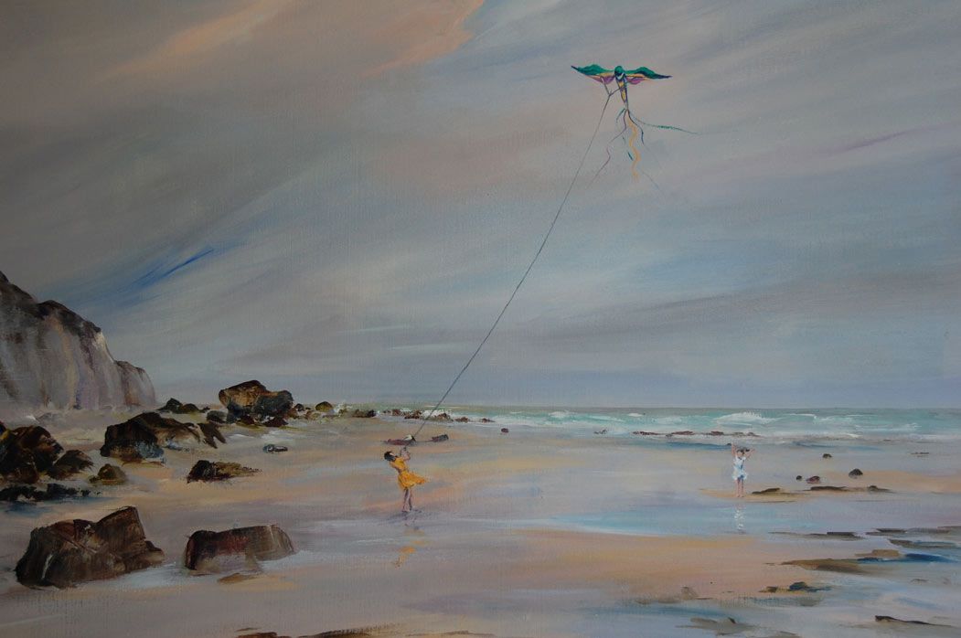 Odile Penelle - Cerfs volants - Acrylique