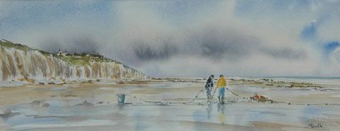 Odile Penelle Varengeville sur mer Aquarelle