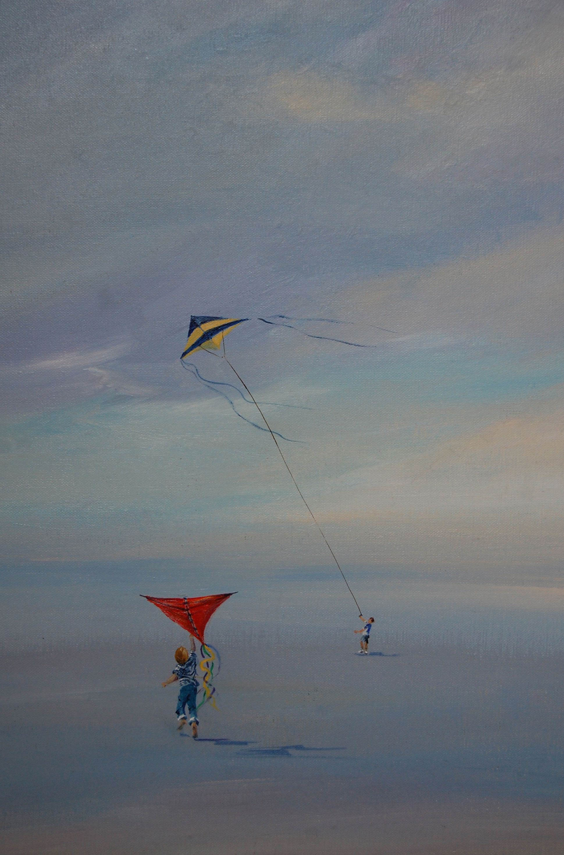 Odile Penelle - Cerfs volants - Acrylique